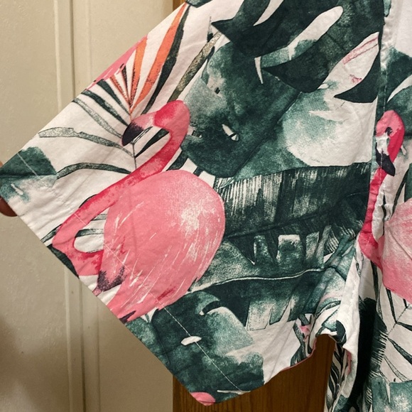 Men’s flamingo Hawaiian shirt slim fit XXL - Picture 8 of 8